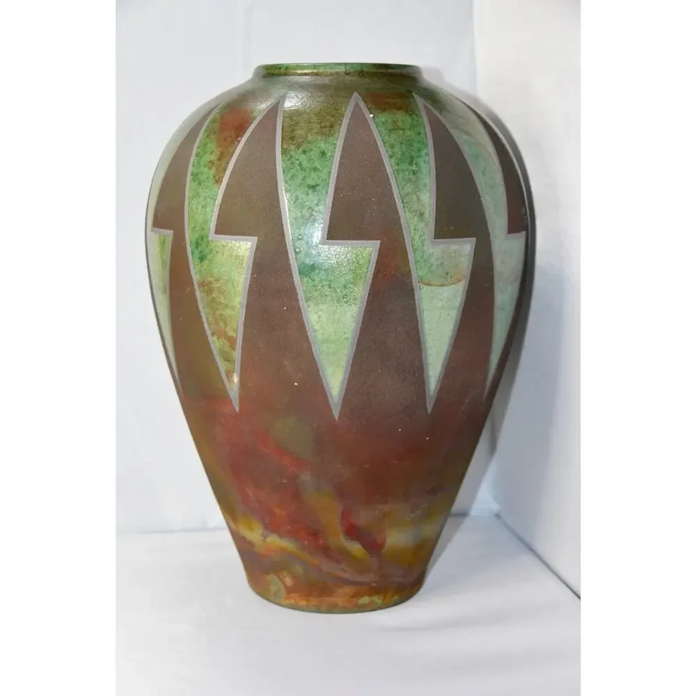 Contemporary R. Kevin Kelley Raku Studio Art Boho Organic Modern Earthenware